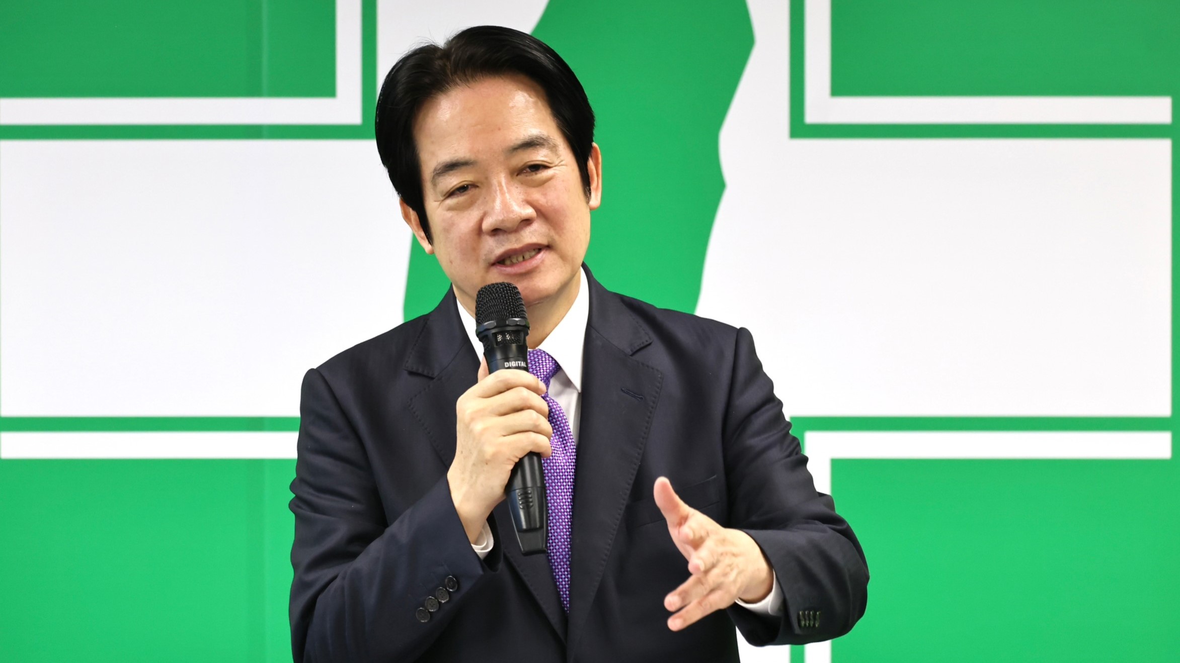 新科民進黨主席賴清德今天下午正式接任。林啟弘攝 