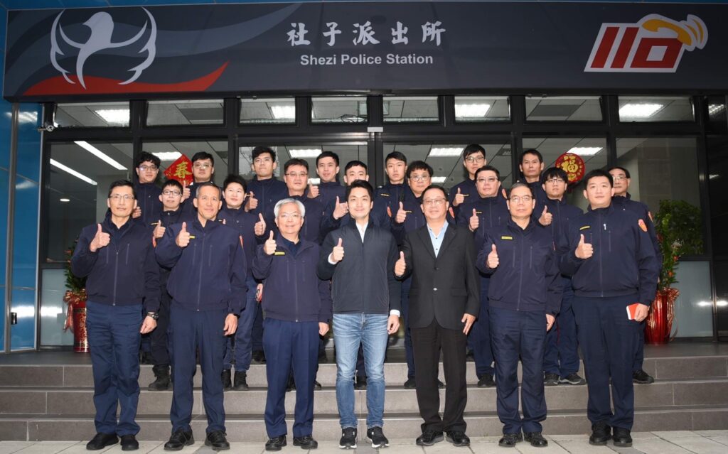 春節前夕台北市蔣萬安市長慰勞士林分局，感謝警察同仁辛勞