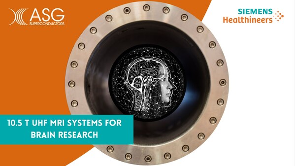 ASG Superconductors 和 Siemens Healthineers 聯手提供超高場磁力共振系統