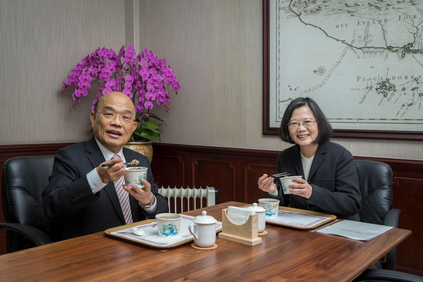 蔡英文晚間透過臉書對內閣總辭首發聲。翻攝蔡英文臉書