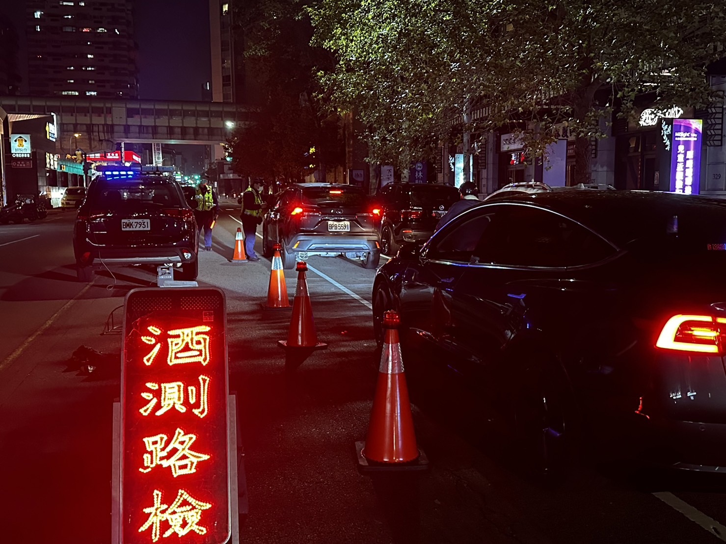 ▲ 中警四分局於年節前夕擴大酒駕路檢勤務 (圖/台中市警察局 提供)