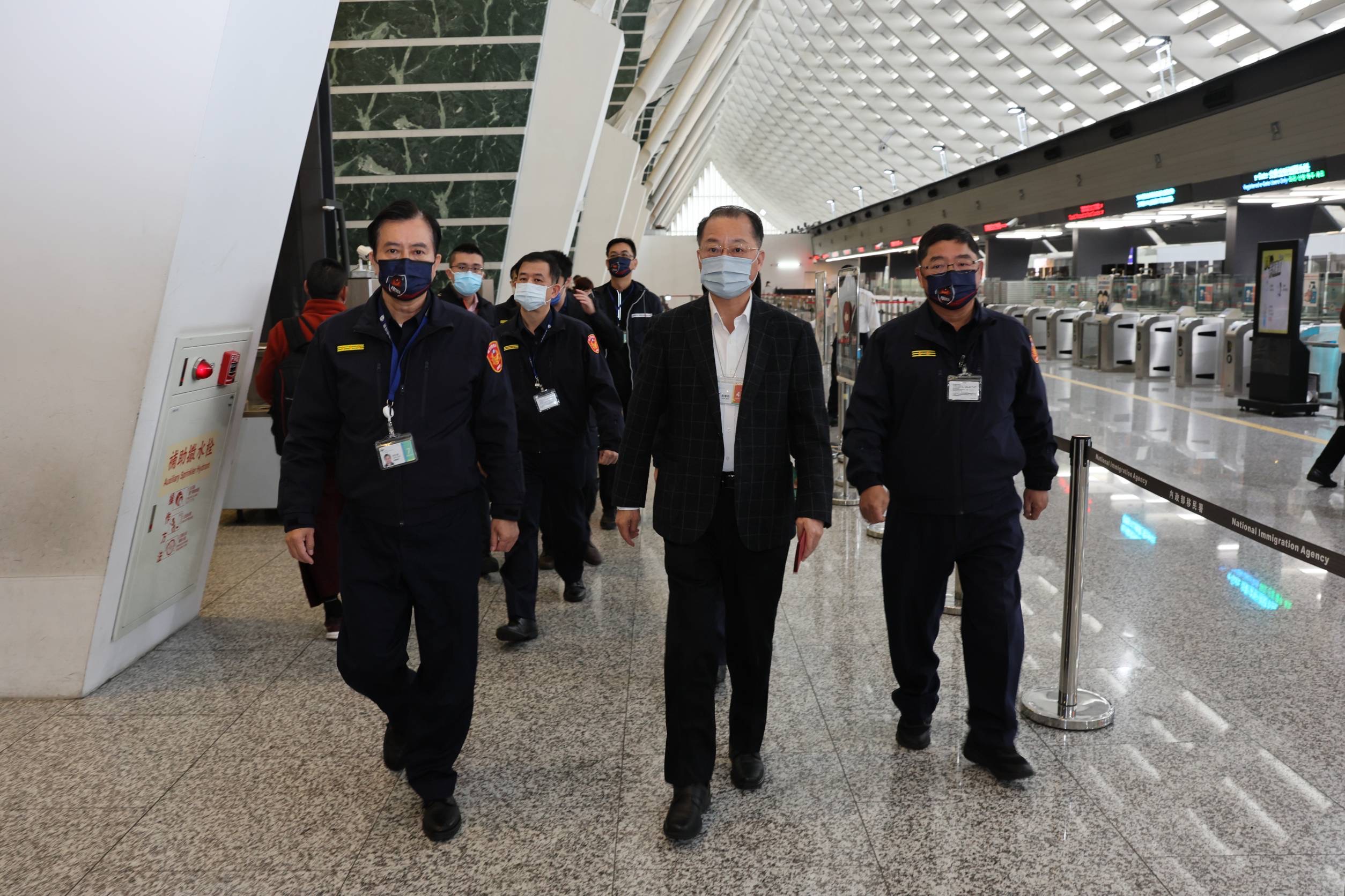 警政署長黃明昭蒞臨慰問。(記者徐煜勝翻攝)