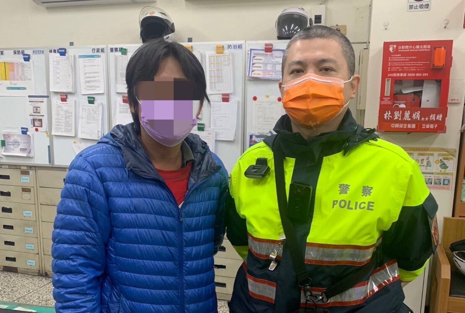 中市警一分局年前連續尋獲三位失蹤人口,讓民眾可以返家團圓、安心過年。(圖/記者謝榮浤翻攝)
