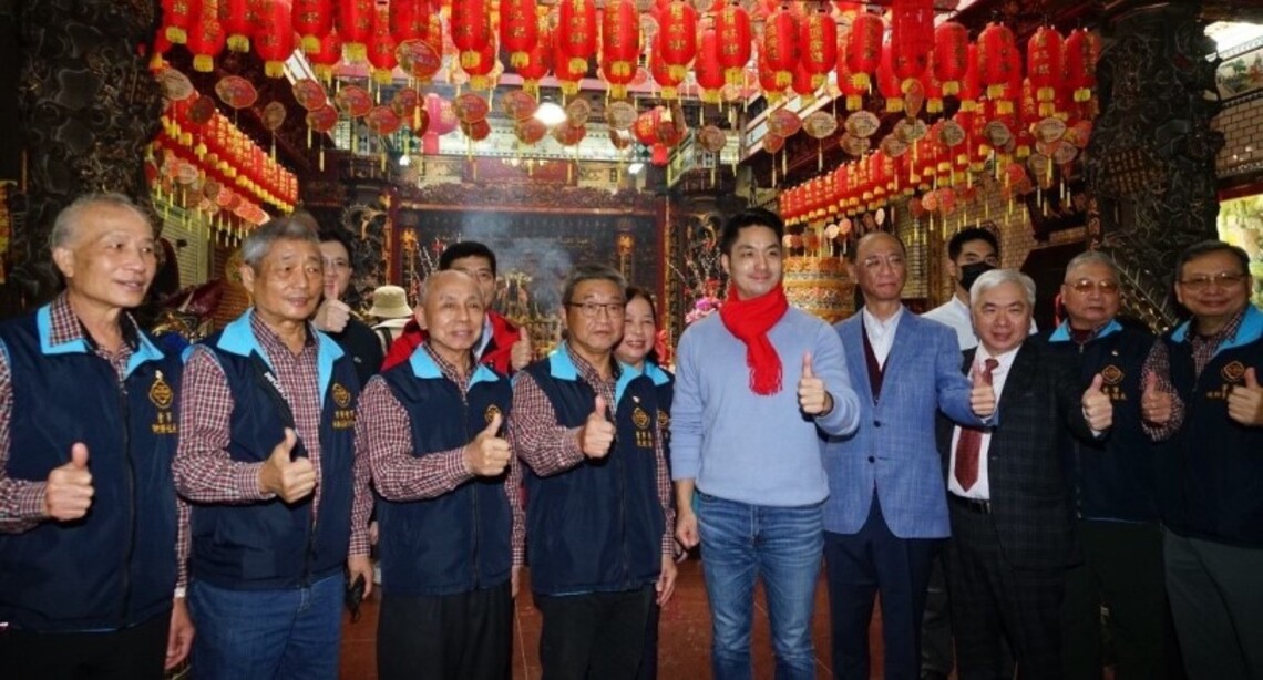 蔣萬安初二參訪北市各宮廟 邀請大家來臺北走春 觀賞2023臺灣燈會