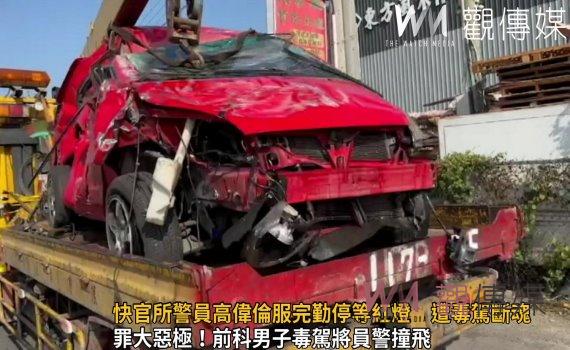 影/到職未滿月!彰化快官所警員高偉倫服完勤停等紅燈 遭毒駕斷魂