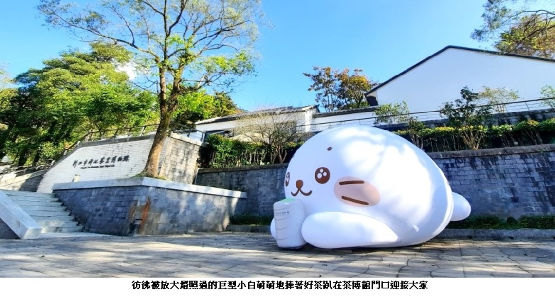 春節走春豹炸可愛!超萌海豹小白驚喜現身茶博館等你來抱緊處理!
