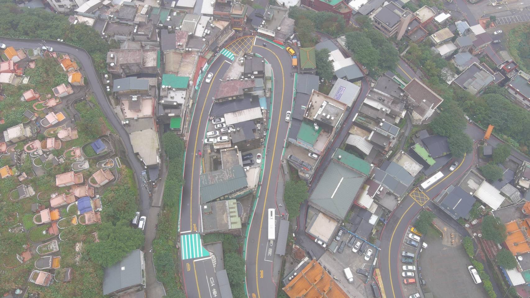 瑞芳警出動「空拍機」查報路況 掌握春節車流加強疏導