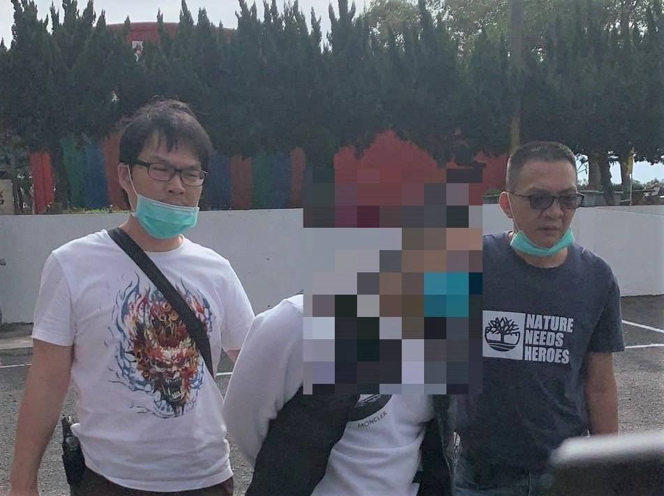▲ 背負殺人與毒品的通緝犯林男四處參拜宮廟,一樣難逃法網 (圖/台中市警察局 提供)