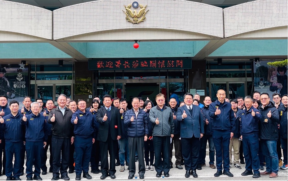 ▲ 警政署長黃明昭特地前往中市警第四分局慰勉執勤員警 (圖/台中市警察局 提供)