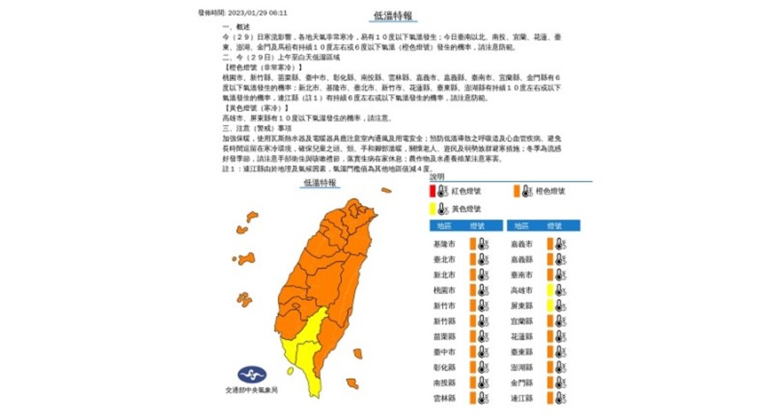 寒流影響天氣仍寒冷 各地大多晴到多雲