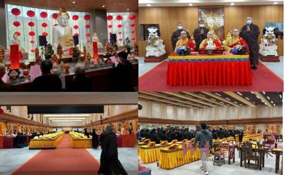 中壢圓光禪寺啟建供佛齋天法會 依科儀獻供圓滿佛事僧俗充滿法喜