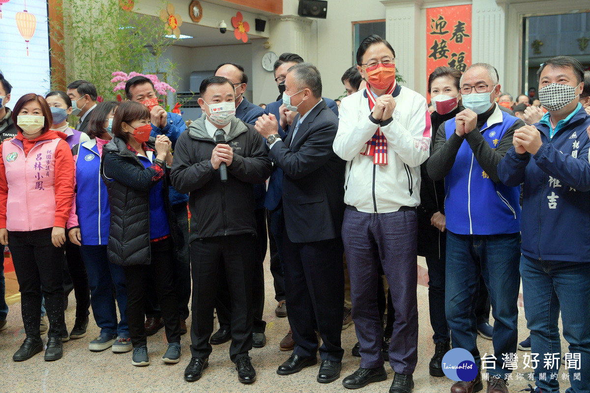 桃園市議會舉行新春團拜。