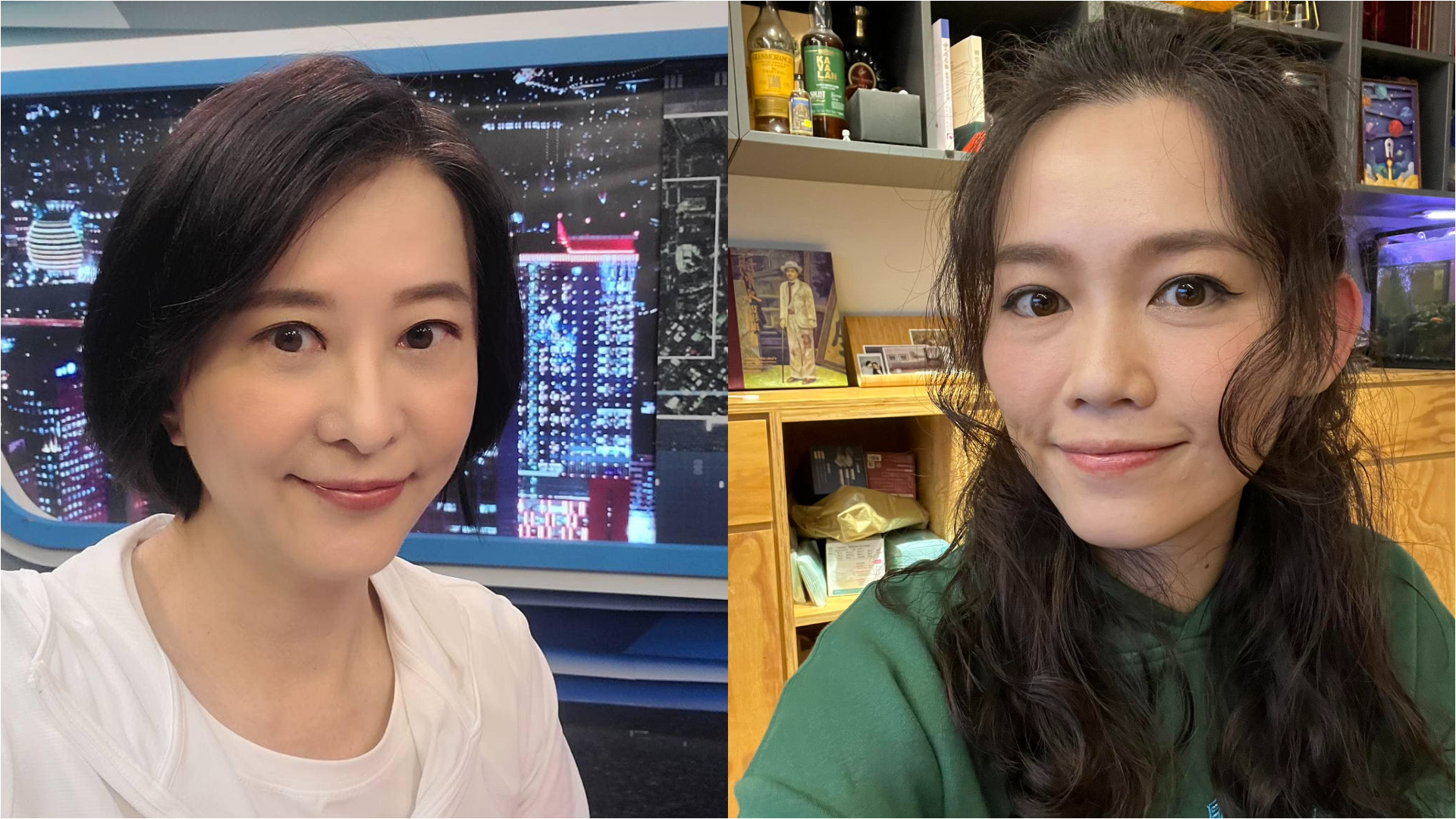 王鴻薇(左)挖出陳建仁抄襲情節,吳欣岱(右)怒嗆藍營毫無下限。翻攝兩人臉書