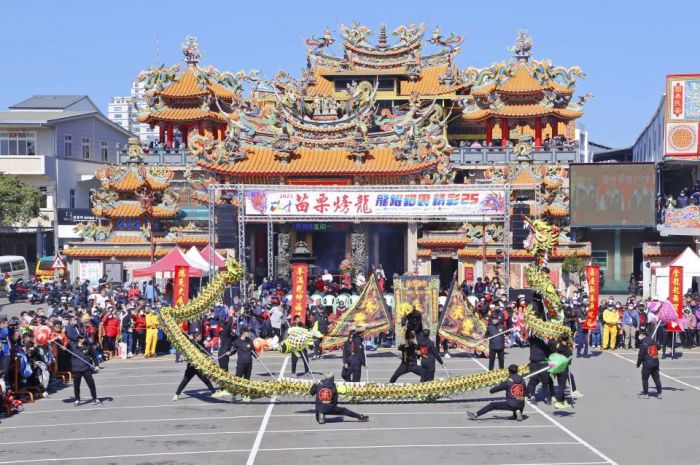 苗栗火旁龍系列活動　開光點睛暨貓裏客家龍競技