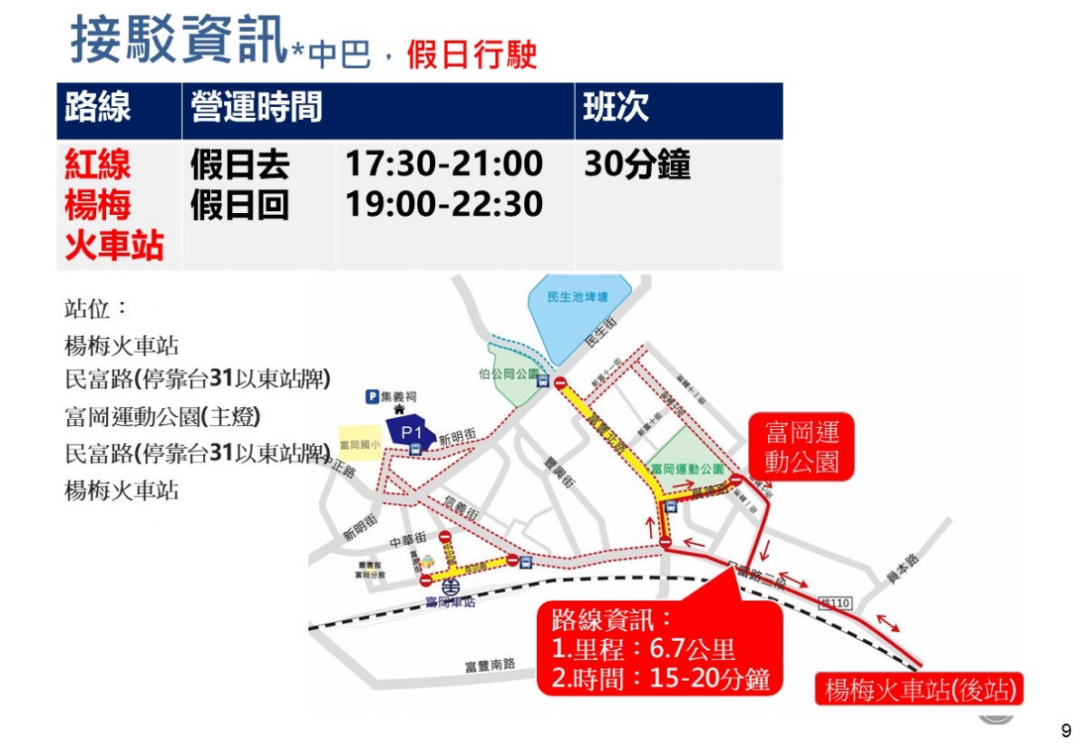 楊梅警分局配合市府規劃相關交通管制勤務,屆時請民眾多加配合注意。