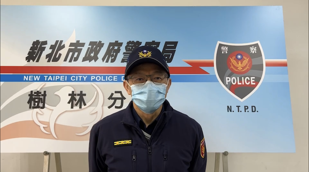 樹林分局交通組長傅國超說明。(記者徐煜勝翻攝)