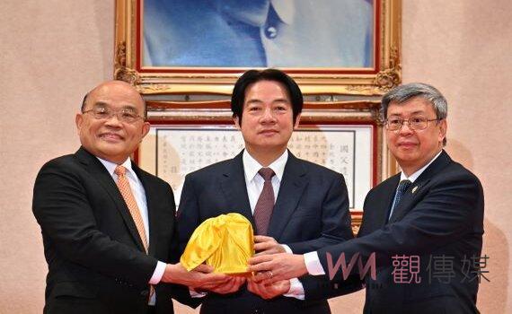 陳建仁接閣揆  勉新團隊勇敢承擔為民公僕  打造溫暖堅韌台灣