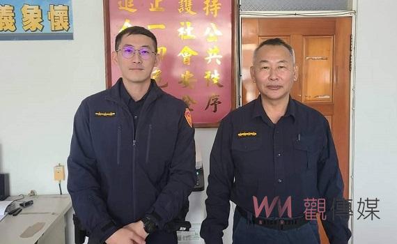 大貨車暗夜於台17線拋錨 巡邏警了解後協助加油解危