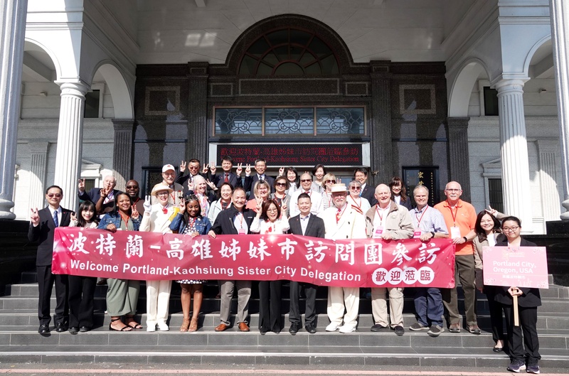 漾新聞|高雄波特蘭締結姐妹市35週年來訪 康裕成期交流長長久久