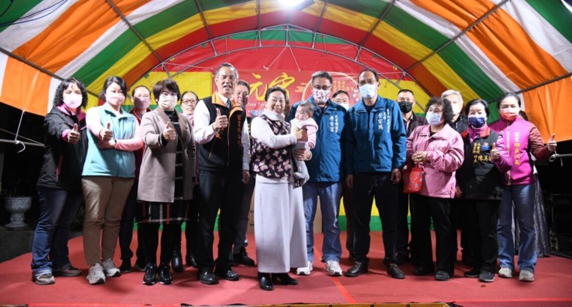 富里鄉歡慶元宵佳節  徐榛蔚祝福鄉親兔年行大運