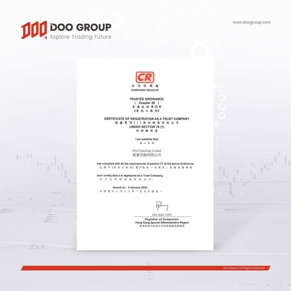 Doo Wealth 香港信託公司註冊成立