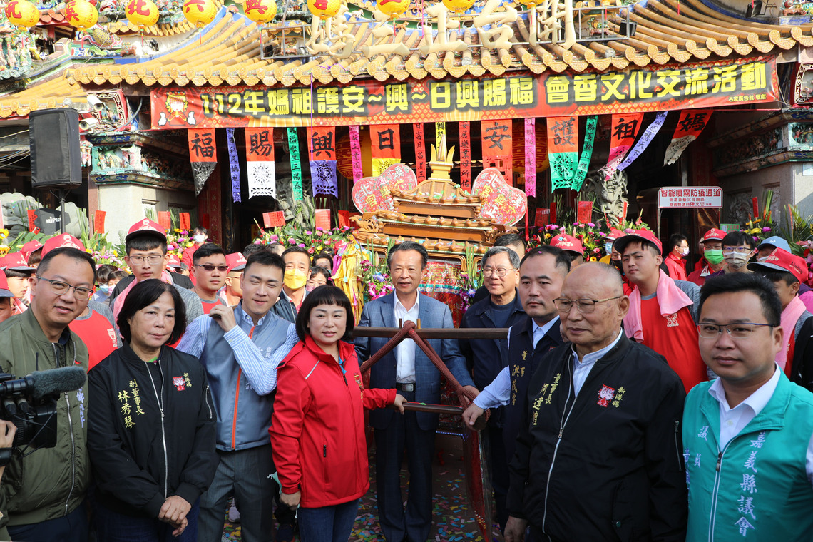 嘉義縣新港鄉溪北六興宮媽祖護安‧日興賜福 會香交流文化活動今起駕