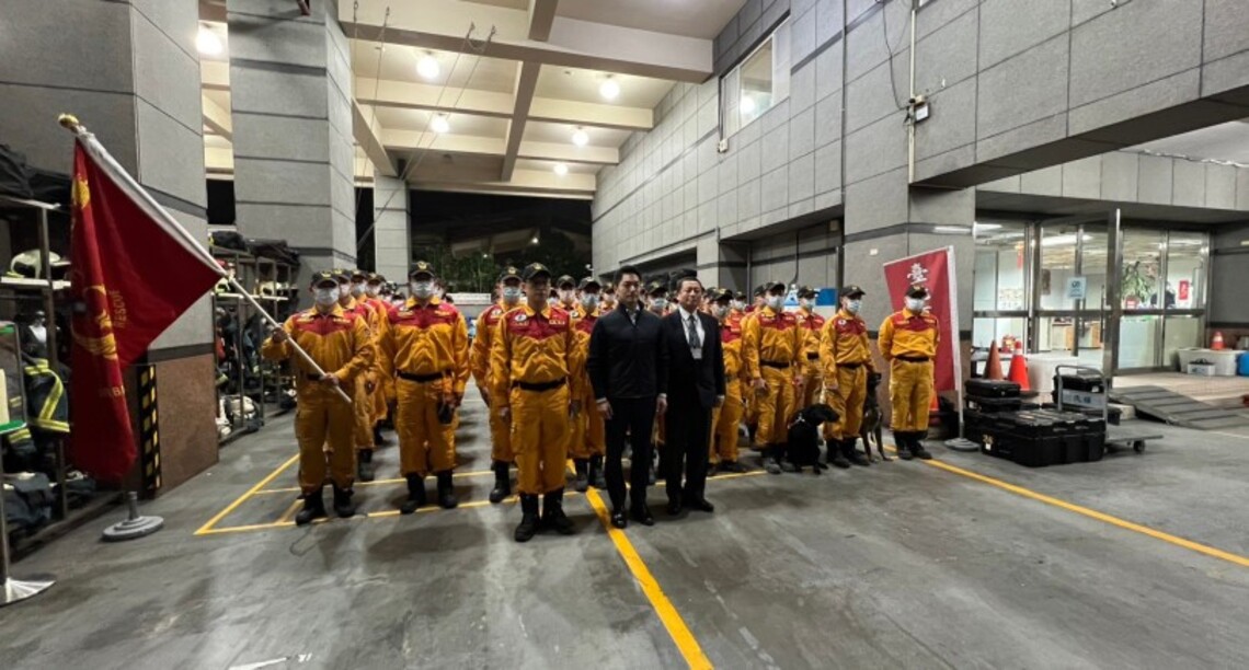 北市搜救隊前往土耳其協助救災 蔣萬安特趕赴慰勉致意並囑注意自身安全