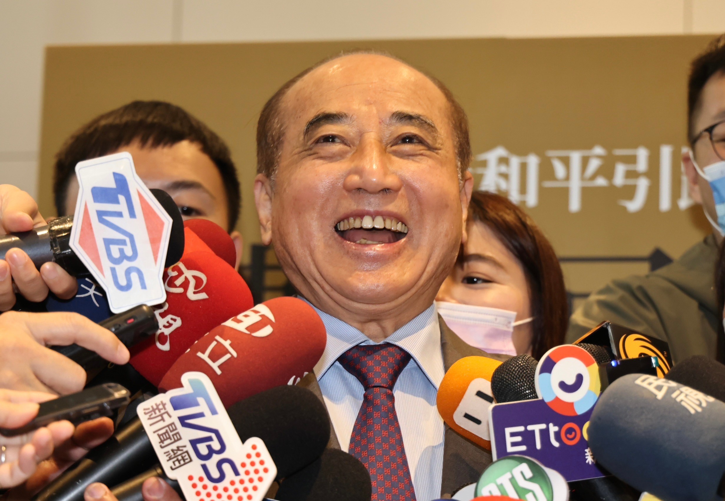 對於外傳郭台銘有意參選總統一說,王金平說,郭台銘沒有告訴他要參選。林啟弘攝