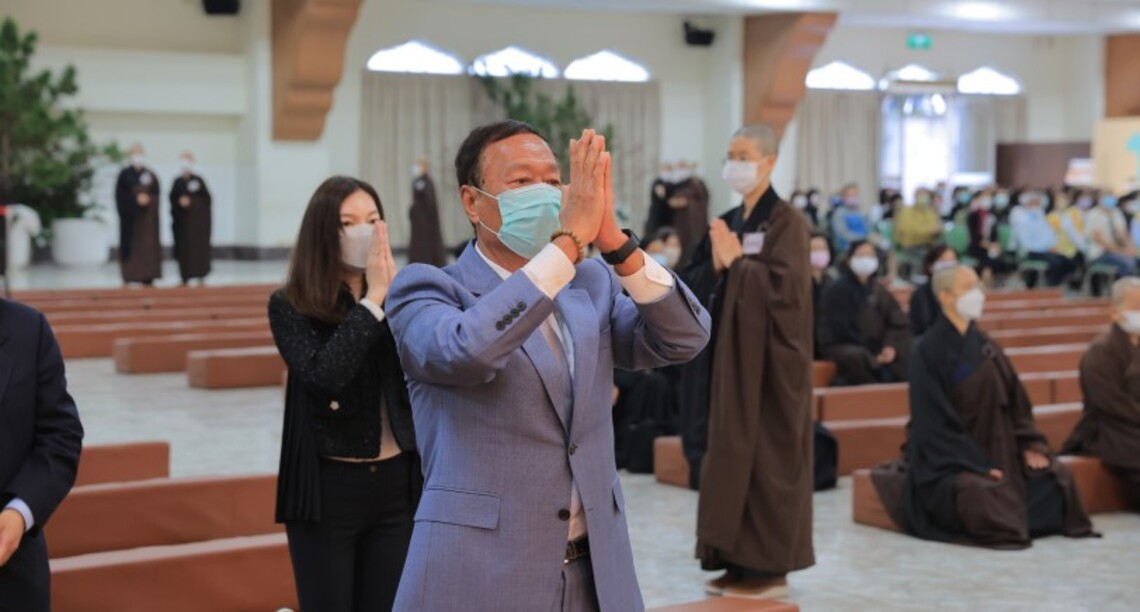 郭台銘捐贈伽藍菩薩  源自星雲大師一夢因緣