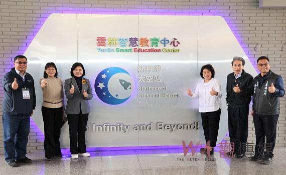影／黃敏惠率團隊訪雲林教育中心　雲嘉兩首長攜手提升智慧教育