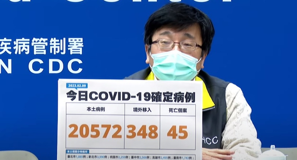 今增20572例本土 348例境外 45死