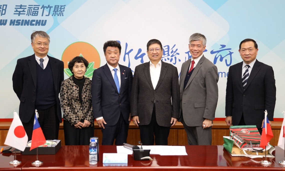 日福岡豐前市議長率團訪竹縣府 楊文科:加強雙方多面向交流