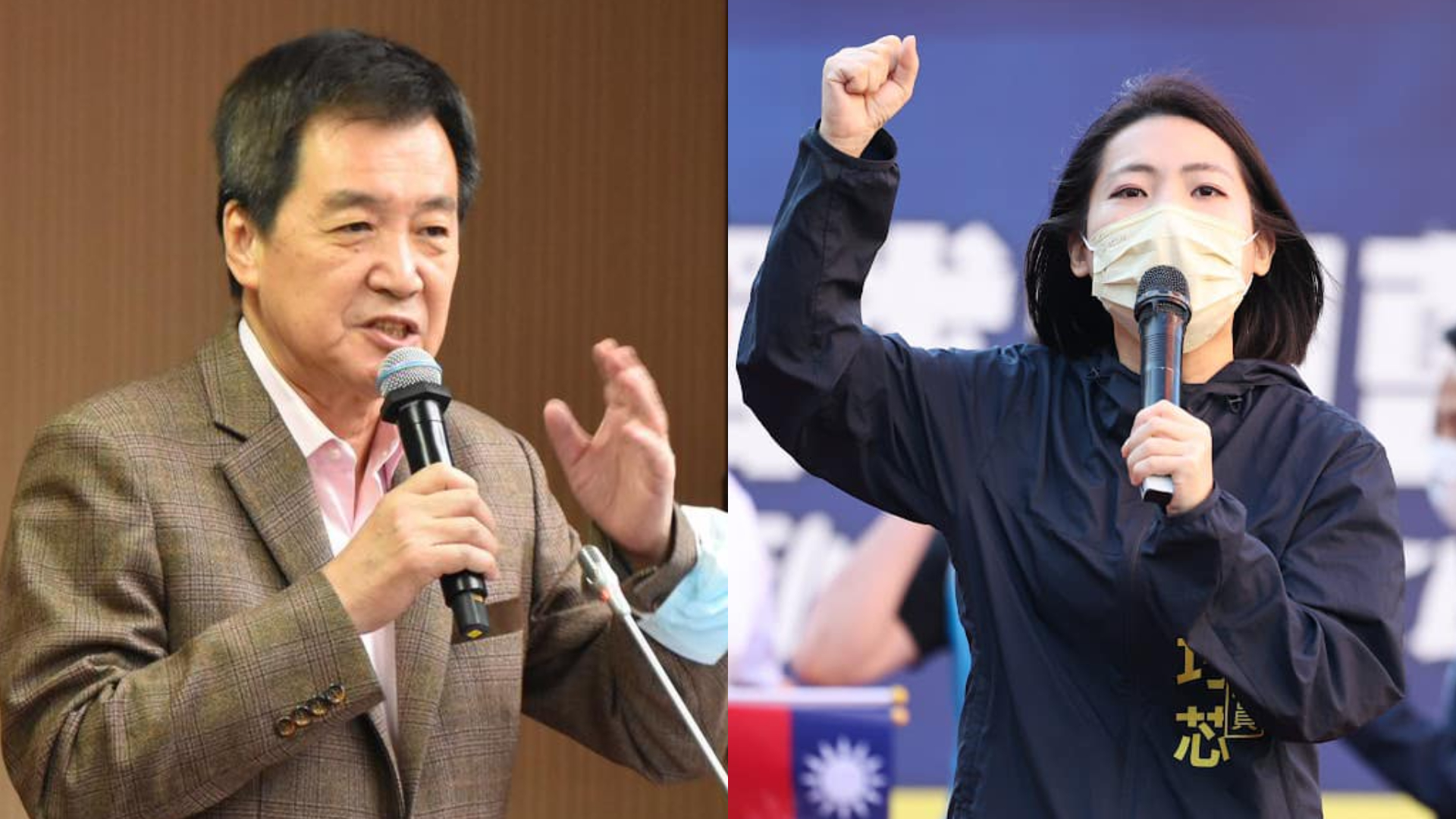 為2024立委選戰,費鴻泰(左 )、徐巧芯(右)兩人近日頻隔空交火。翻攝兩人臉書