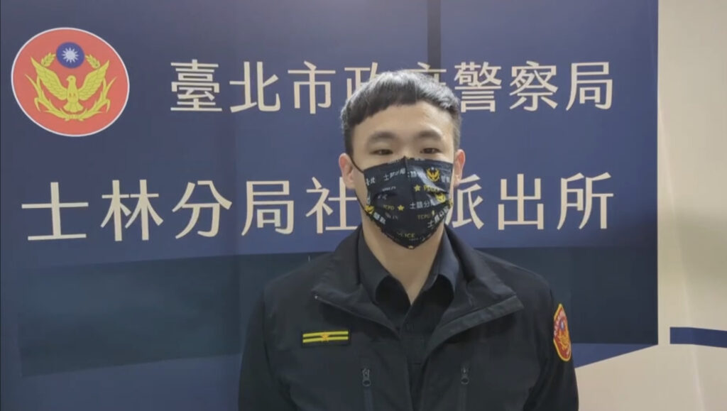 社子派出所副所長蕭名宏說明畫面