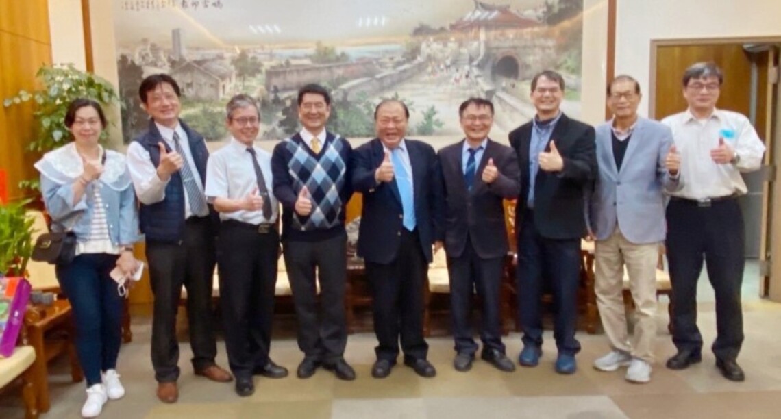 空大校長率領同仁拜訪澎湖縣長   共創後疫情時代終身學習新願景