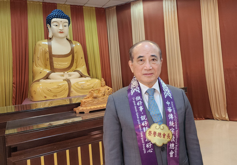 王金平否認幫喬「郭柯配」。圖為王金平日前赴高雄佛光山弔唁星雲法師。中央社