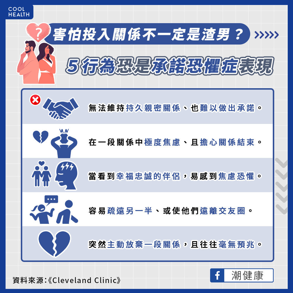 害怕投入關係不一定是渣男? 曖昧對象有「5行為」恐是承諾恐懼症 害怕投入關係不一定是渣男? 曖昧對象有「5行為」恐是承諾恐懼症