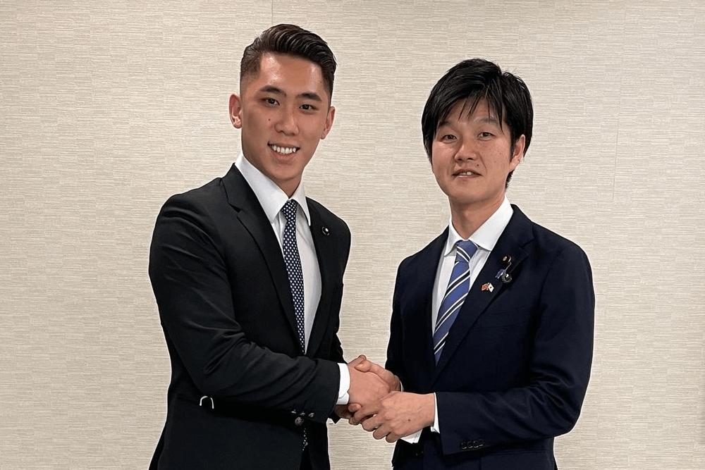 台跨黨派民代訪日 自民黨:台海穩定有助世界穩定 102 陳世軒與日本代表方合照