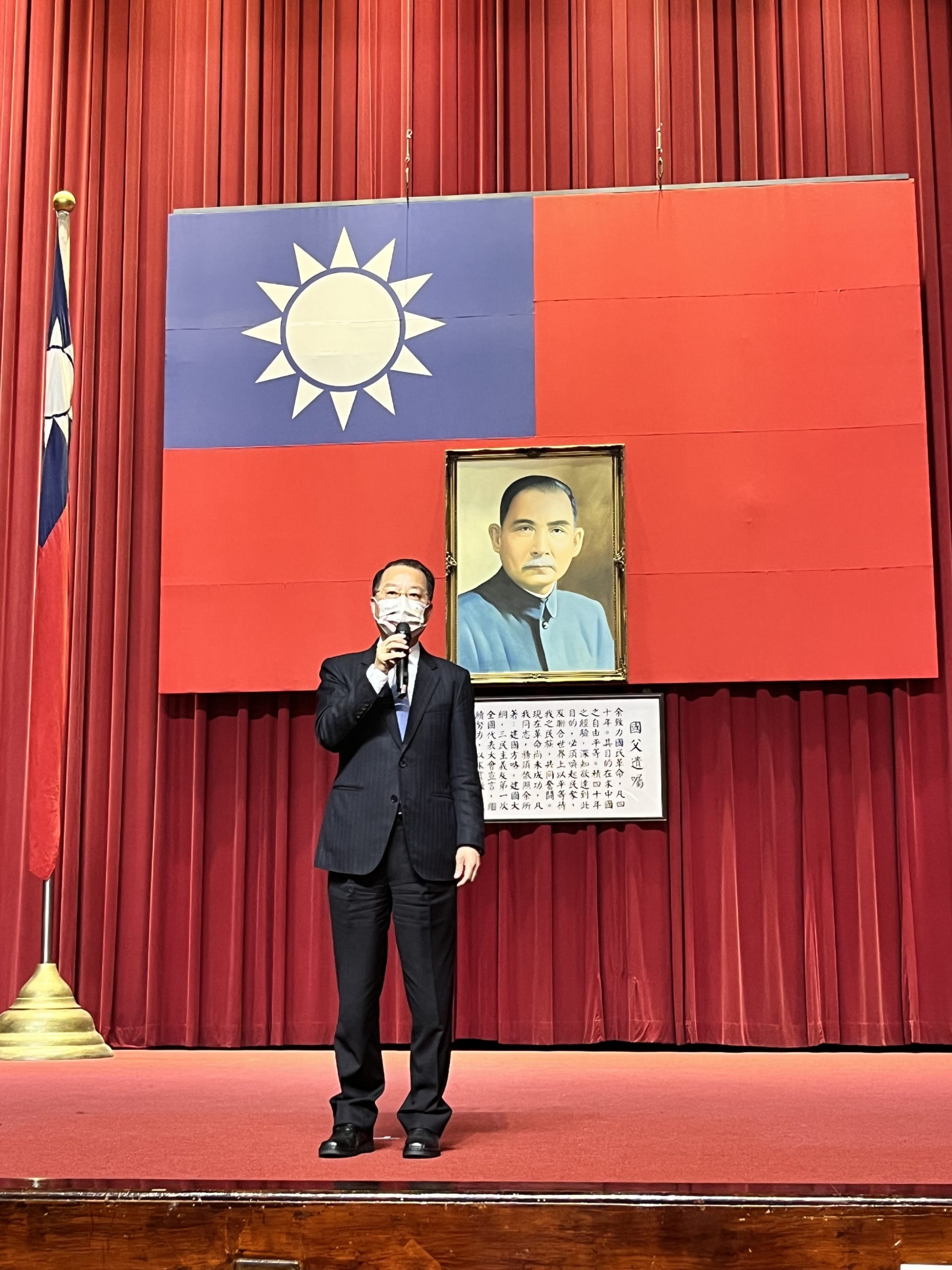 警政署長黃明昭出席退警總會新春團拜。(記者馬治薇攝)