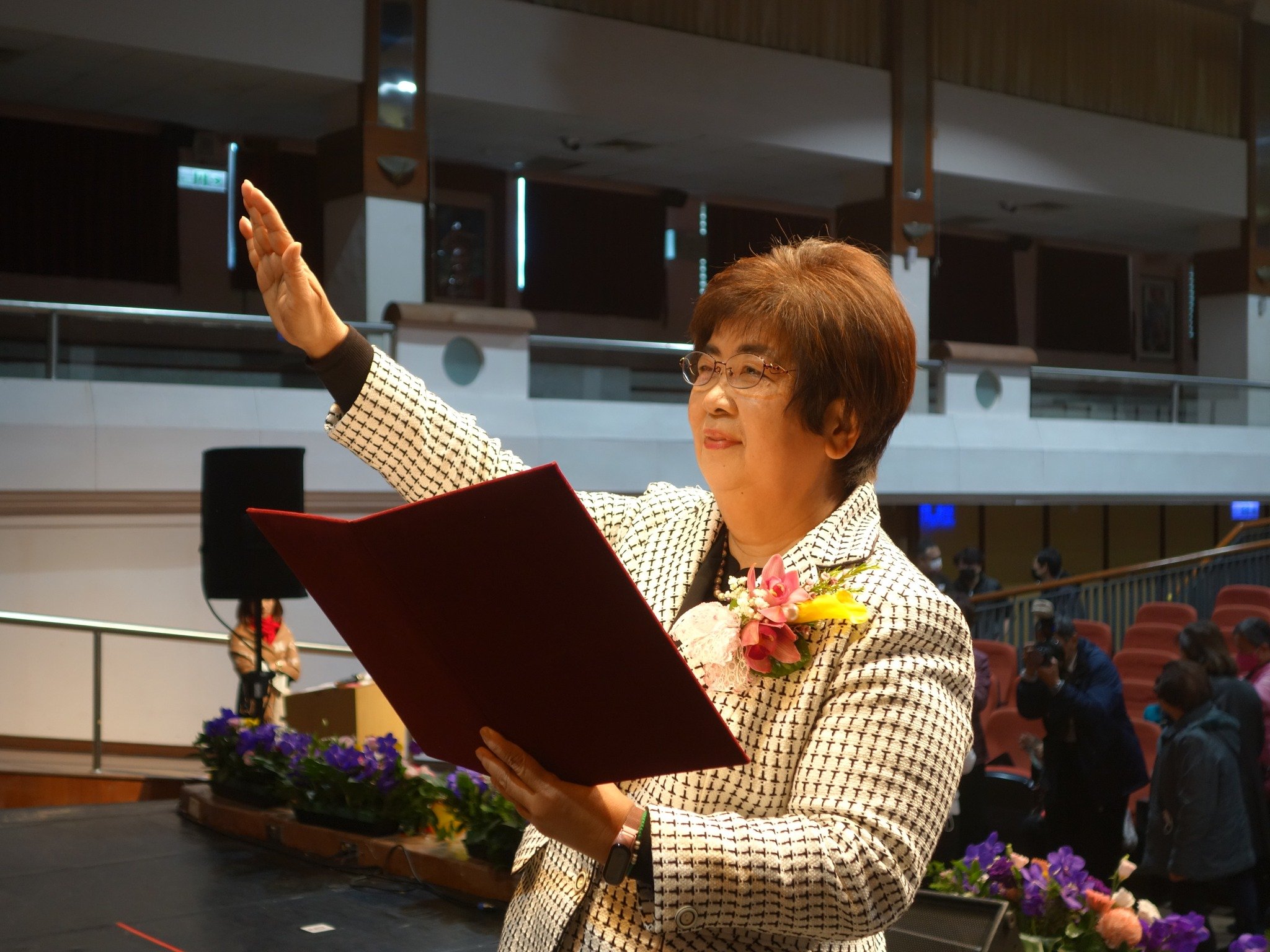 國民黨籍羅東鎮長吳秋齡遭控賄選被檢方起訴同時提起當選無效之訴,近期已陸續開庭。翻攝吳秋齡臉書