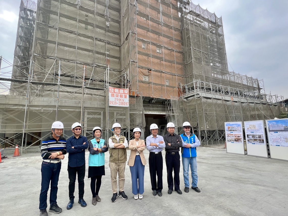 周春米縣長視察潮州聯合辦公大樓興建進度 預計6月底完工