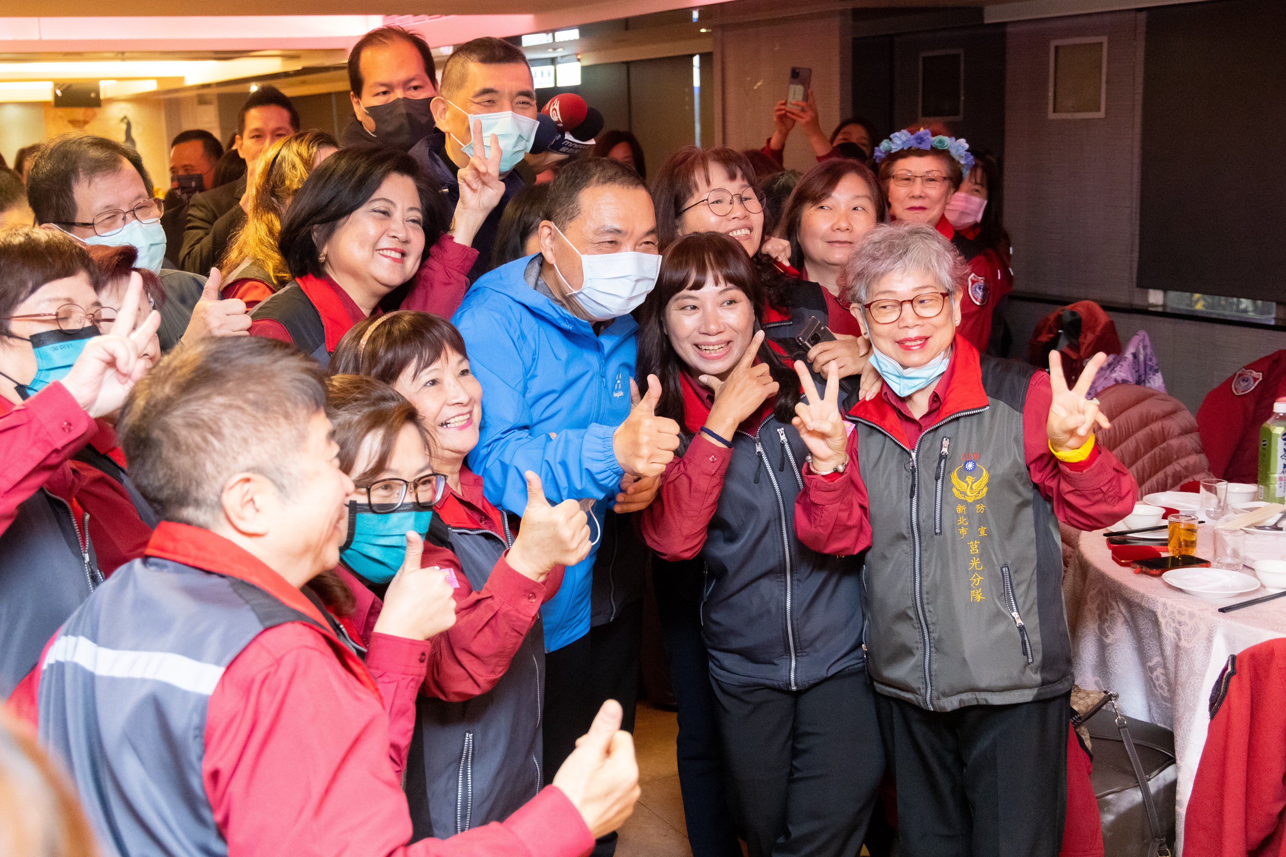 外界十分關注侯友宜是否會參選2024總統大選,圖為他16日出席新北市義消防宣大隊表揚大會。新北市政府提供
