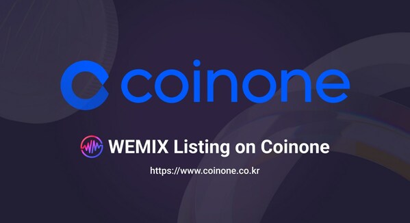 WEMIX宣布在Coinone上市，生態系統持續擴大