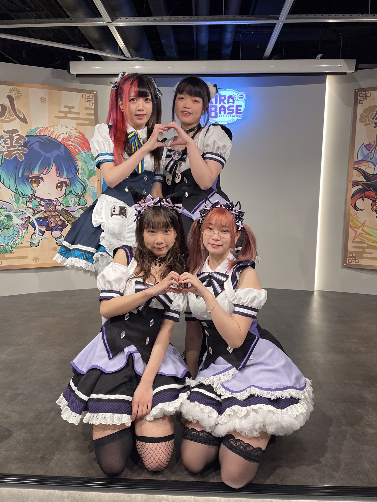 「星辰偶像」以ACG動漫曲風為主的偶像服務生。(記者司徒攝)