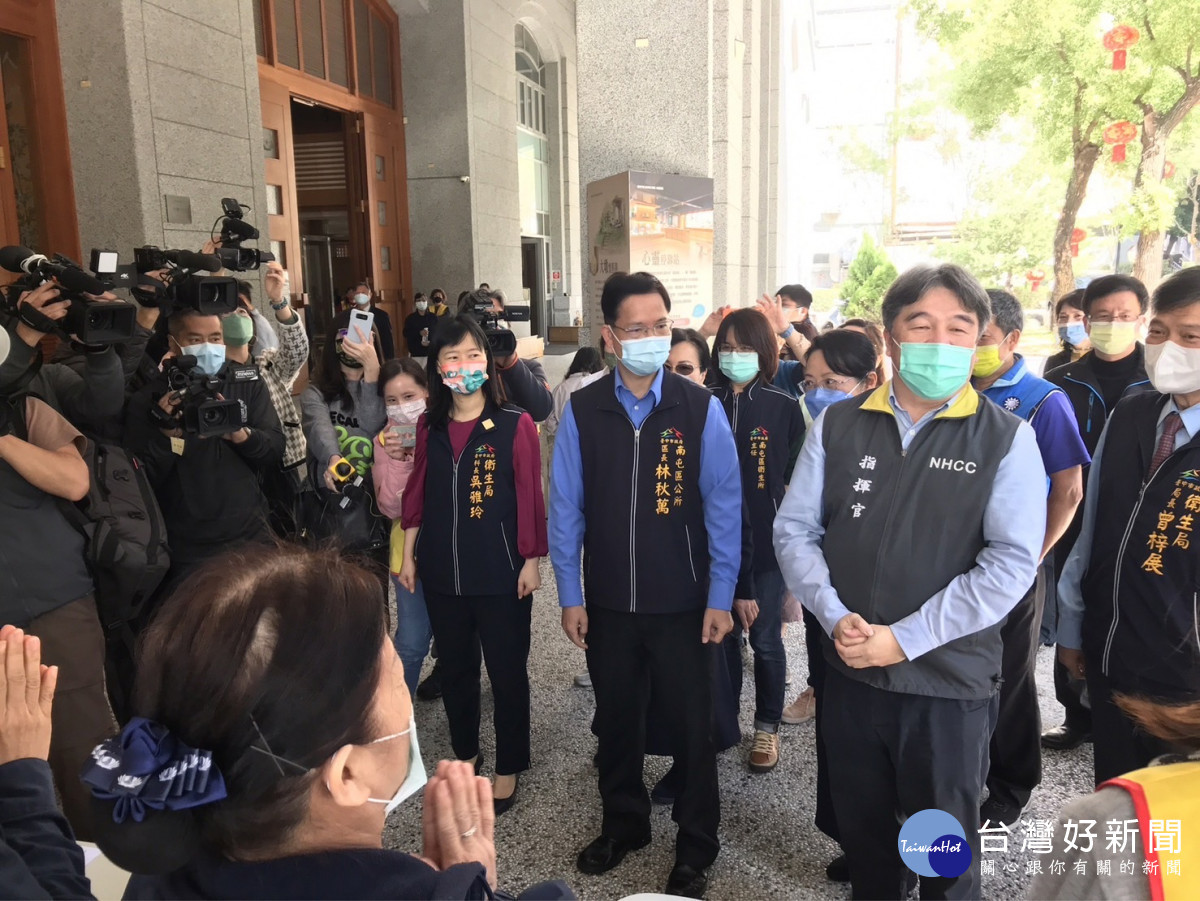 王必勝指揮官至慈濟台中靜思堂快打站視察