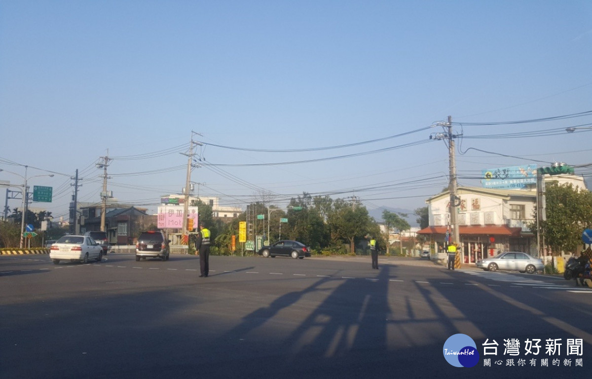 龍潭警分局因應大北坑魯冰花季，228連續假期交通疏導措施。