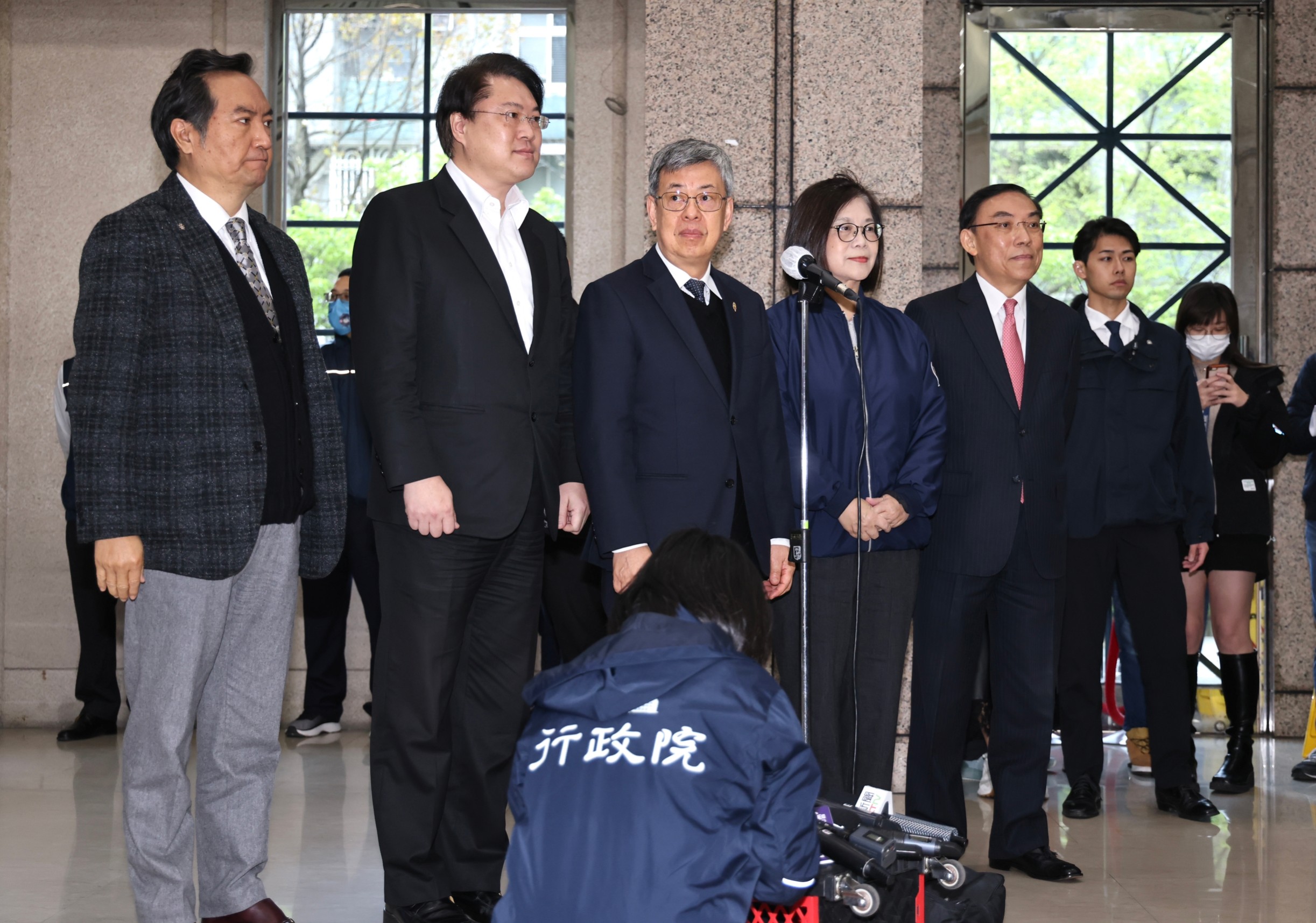 行政院長陳建仁今上午出席111年「第七波安居緝毒專案」成果記者會。林啟弘攝