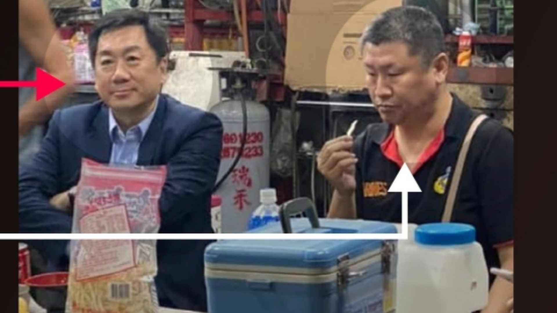 立委陳琬惠17日曝光陳宗彥(左)和疑似提供性招待的酒店業者綽號「豆哥」的王孝瑋合照。陳琬惠提供