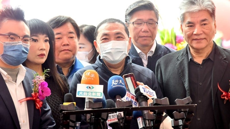 新北市長侯友宜表示,面對國際情勢詭譎,大家要攜手合作,凝聚共識。資料照片/中央社