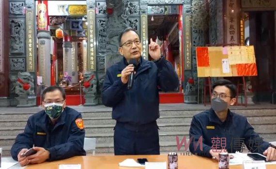 遏止重大事故 彰化縣警察局長張國雄深入社區實施交通宣導